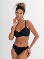 Pour Moi Black Geo Sculpt Padded Spacer T-Shirt Bra - Image 2 of 4