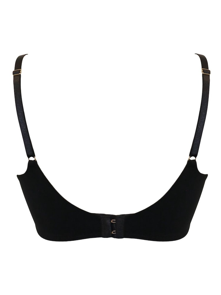 Pour Moi Black Geo Sculpt Padded Spacer T-Shirt Bra - Image 4 of 4