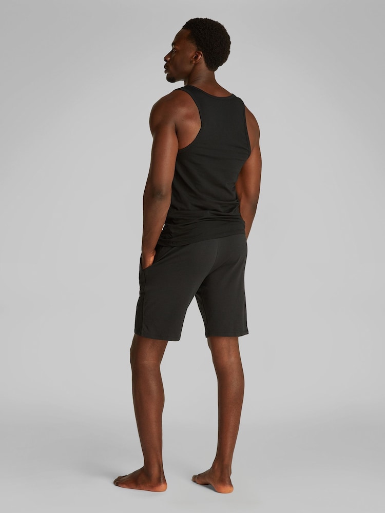 Calvin Klein Black Lounge Tank Tops 3 Pack - Image 3 of 5
