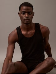 Calvin Klein Black Lounge Tank Tops 3 Pack - Image 6 of 6
