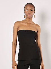 Apricot Black Bandeau Split boobtube - Image 1 of 4
