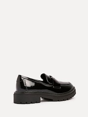 Linzi Black Lesson Chunky Loafers With Classic Front Tab - Image 4 of 6