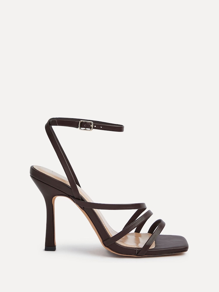 Linzi Brown Scarlett Strappy Heel Sandals With Ankle Strap - Image 2 of 5