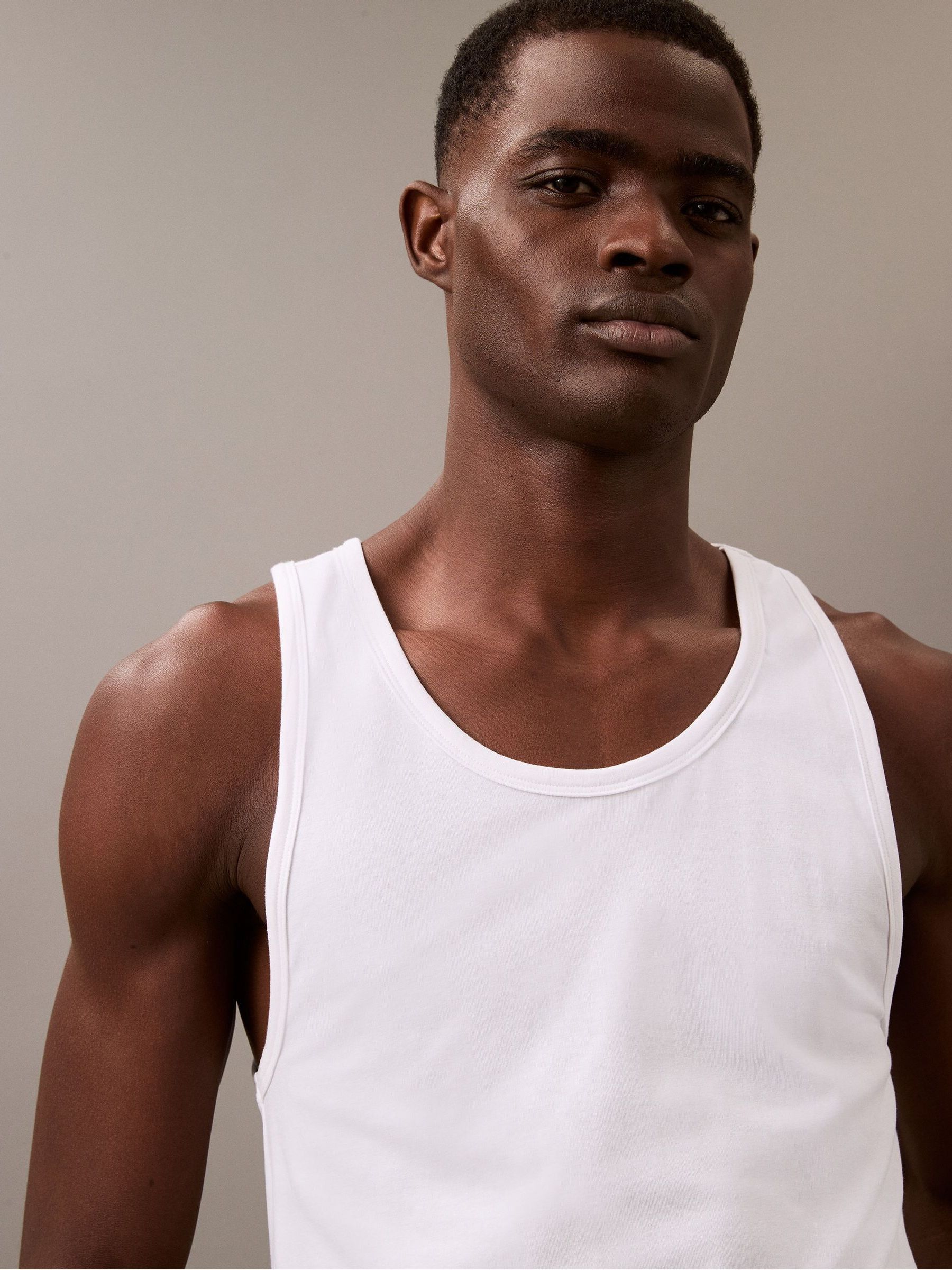Buy Calvin Klein White Lounge Tank Tops 3 Pack from Next USA