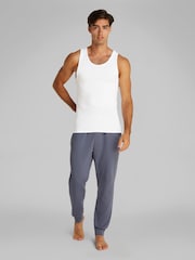 Calvin Klein White Lounge Tank Tops 3 Pack - Image 5 of 8