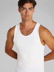 Calvin Klein White Lounge Tank Tops 3 Pack - Image 7 of 8