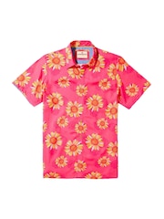 Joe Browns Pink Sunflower Holiday Short Sleeve Shirt - Image 5 of 5