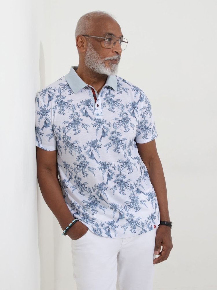 Joe Browns Bird Print Polo Shirt - Bild 1 von 5