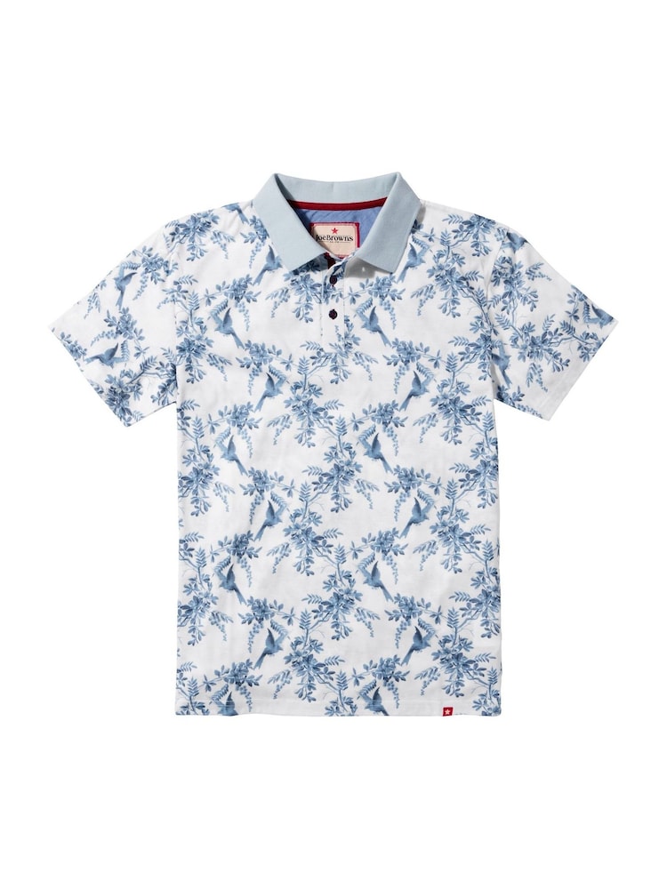 Joe Browns Bird Print Polo Shirt - Bild 5 von 5