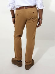 Joe Browns Brown Straight Leg Chino Trousers - Image 4 of 5