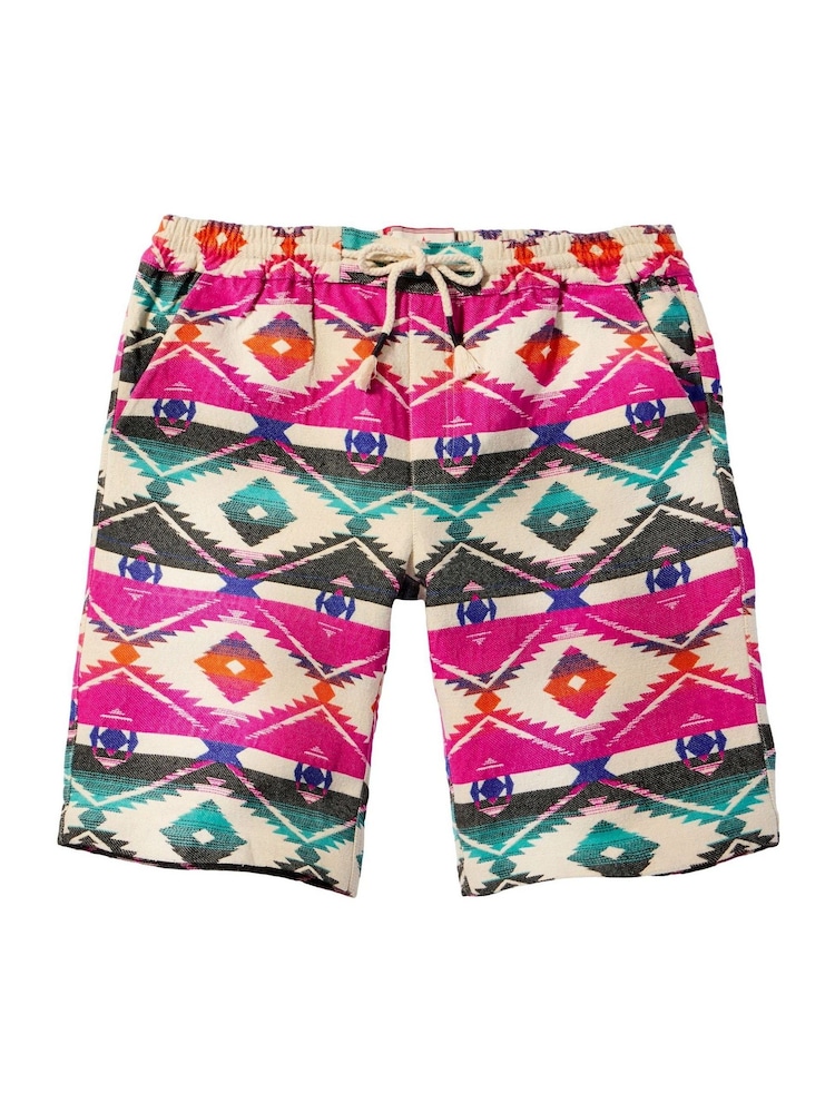 Joe Browns Pink Bold Print Drawerstring Shorts - Image 5 of 5