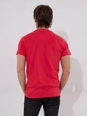 Joe Browns Red 100% Cotton Zebra Piano Graphic Short Sleeve T-Shirt - Image 2 of 5