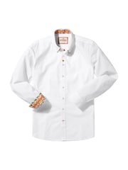 Joe Browns White 100% Cotton Double Collar Floral Shirt - Image 5 of 5