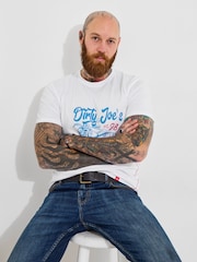 Joe Browns White 100% Cotton Summer Surfboard Graphic Short Sleeve T-Shirt - Image 5 of 6