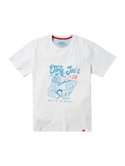 Joe Browns White 100% Cotton Summer Surfboard Graphic Short Sleeve T-Shirt - Image 6 of 6