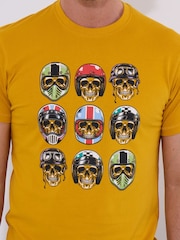 Joe Browns 100% Cotton Pop Art Skull Graphic Short Sleeve T-Shirt - صورة 3 من 5