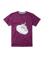Joe Browns Purple 100% Cotton Heather Guitar Graphic T-Shirt - Image 5 of 5