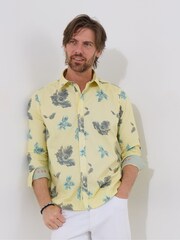 Joe Browns Yellow Floral Embroidered Long Sleeve Shirt - Image 1 of 5