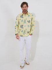 Joe Browns Yellow Floral Embroidered Long Sleeve Shirt - Image 2 of 5