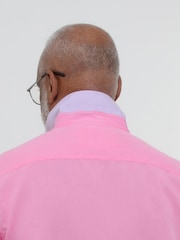 Joe Browns Pink Lightweight Summery Linen Blend Long Sleeve Shirt - Image 3 of 5