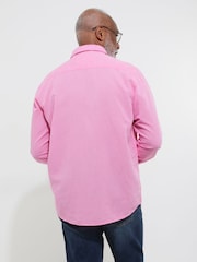 Joe Browns Pink Lightweight Summery Linen Blend Long Sleeve Shirt - Image 4 of 5