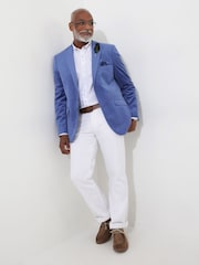 Joe Browns Blue Cornflower Lightweight Velvet Jacket - Image 2 of 6