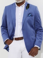 Joe Browns Blue Cornflower Lightweight Velvet Jacket - Image 3 of 6