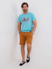Joe Browns Blue 100% Cotton Surf Board Graphic Short Sleeve T-Shirt - Image 2 of 5