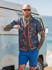 Joe Browns Blue Washed Chino Shorts - Image 1 of 7