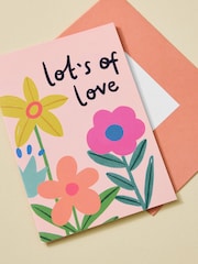 Sada zářivě květinové narozeninové dárkové tašky a přání - Obrázek 2 z 3