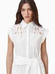 AllSaints White Zola Dress - Image 4 of 8