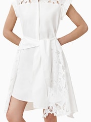 AllSaints White Zola Dress - Image 6 of 8