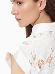 AllSaints White Zola Dress - Image 7 of 8