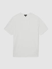 Reiss White Joe Stretch-Cotton Crew-Neck T-Shirt - Image 2 of 7
