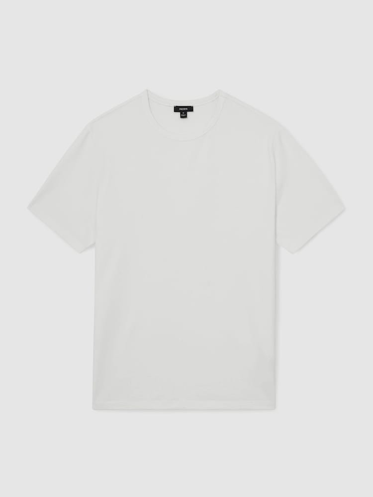Reiss White Joe Stretch-Cotton Crew-Neck T-Shirt - Image 2 of 7