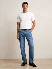 Reiss White Joe Stretch-Cotton Crew-Neck T-Shirt - Image 3 of 7