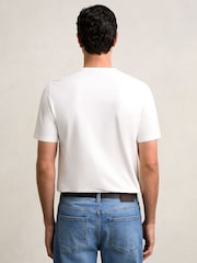 Reiss White Joe Stretch-Cotton Crew-Neck T-Shirt - Image 5 of 7