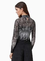 AllSaints Black Elia Top - Image 2 of 8