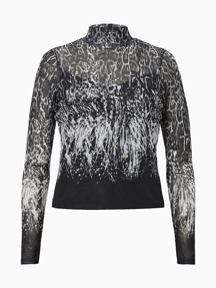 AllSaints Black Elia Top - Image 8 of 8