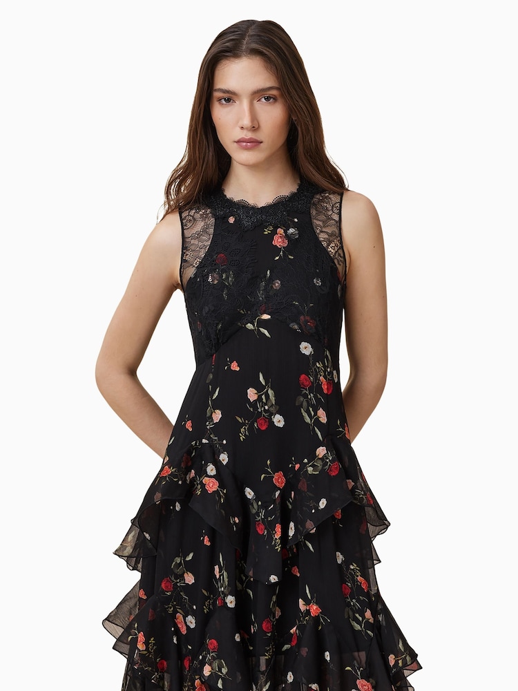 AllSaints Black Quinn Dress - Image 2 of 9 AllSaints Black Quinn Dress - Image 2 of 9