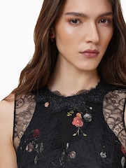 AllSaints Black Quinn Dress - Image 3 of 9
