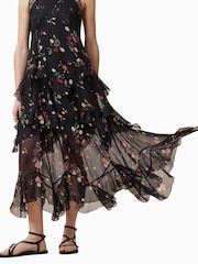 AllSaints Black Quinn Dress - Image 6 of 9