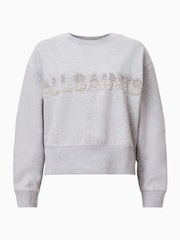 AllSaints Grey Separo Pearl Sweatshirt - Image 6 of 7