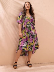 Evans Green Midaxi Hi Lo Dress - Image 1 of 7