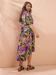 Evans Green Midaxi Hi Lo Dress - Image 3 of 7