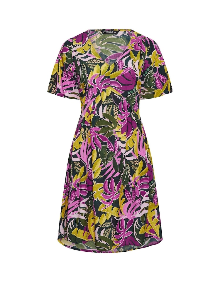 Evans Green Midaxi Hi Lo Dress - Image 7 of 7