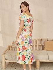 Yumi Big Floral Midi Dress - Bild 4 von 5