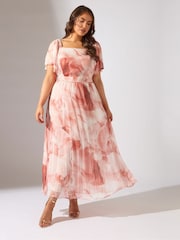 Evans Occasion Pleated White Dress - Image 1 of 5