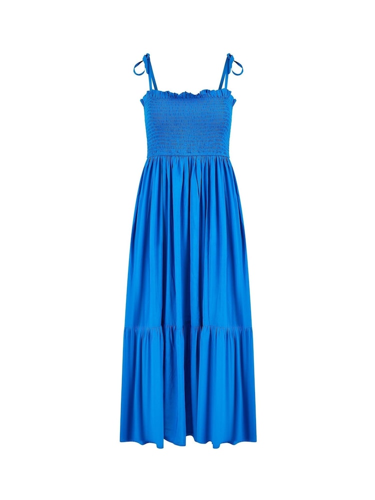 Yumi Blue Midi Sun Dress - Image 5 of 5