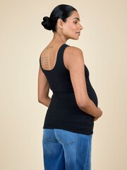 JoJo Maman Bébé Black 2-Pack Maternity Vests - Image 13 of 15